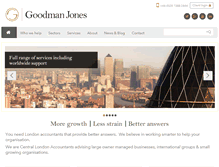 Tablet Screenshot of goodmanjones.com